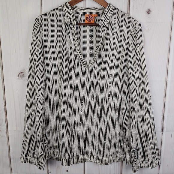 Tory Burch Tops - Tory Burch The Stephanie Embellished Tunic Sz 10